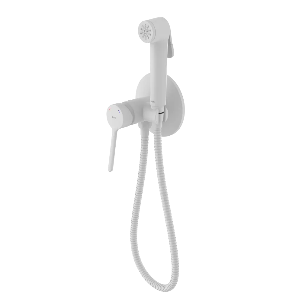 Гигиенический душ Iddis Odda ODDWTR0i08, набор со смесителем, цвет белый матовый STLM-2077864