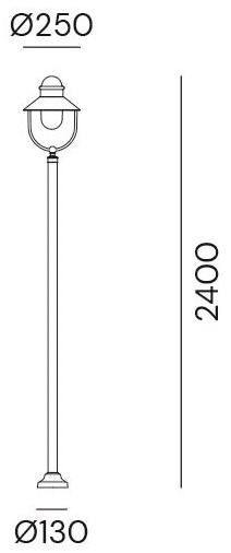 Il Fanale Садовый фонарь из металла Borgo 301.b4.ort - Вид №1