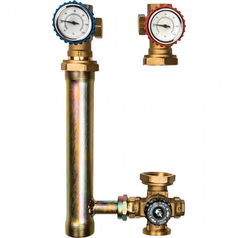 Насосная группа STOUT с термостатическим клапаном 1" без насоса в теплоизоляции SDG0002002501 - Вид №2