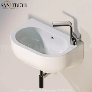 PS31LM9016 Подвесная раковина настенная прямоугольная Ceramica Flaminia Pass белая