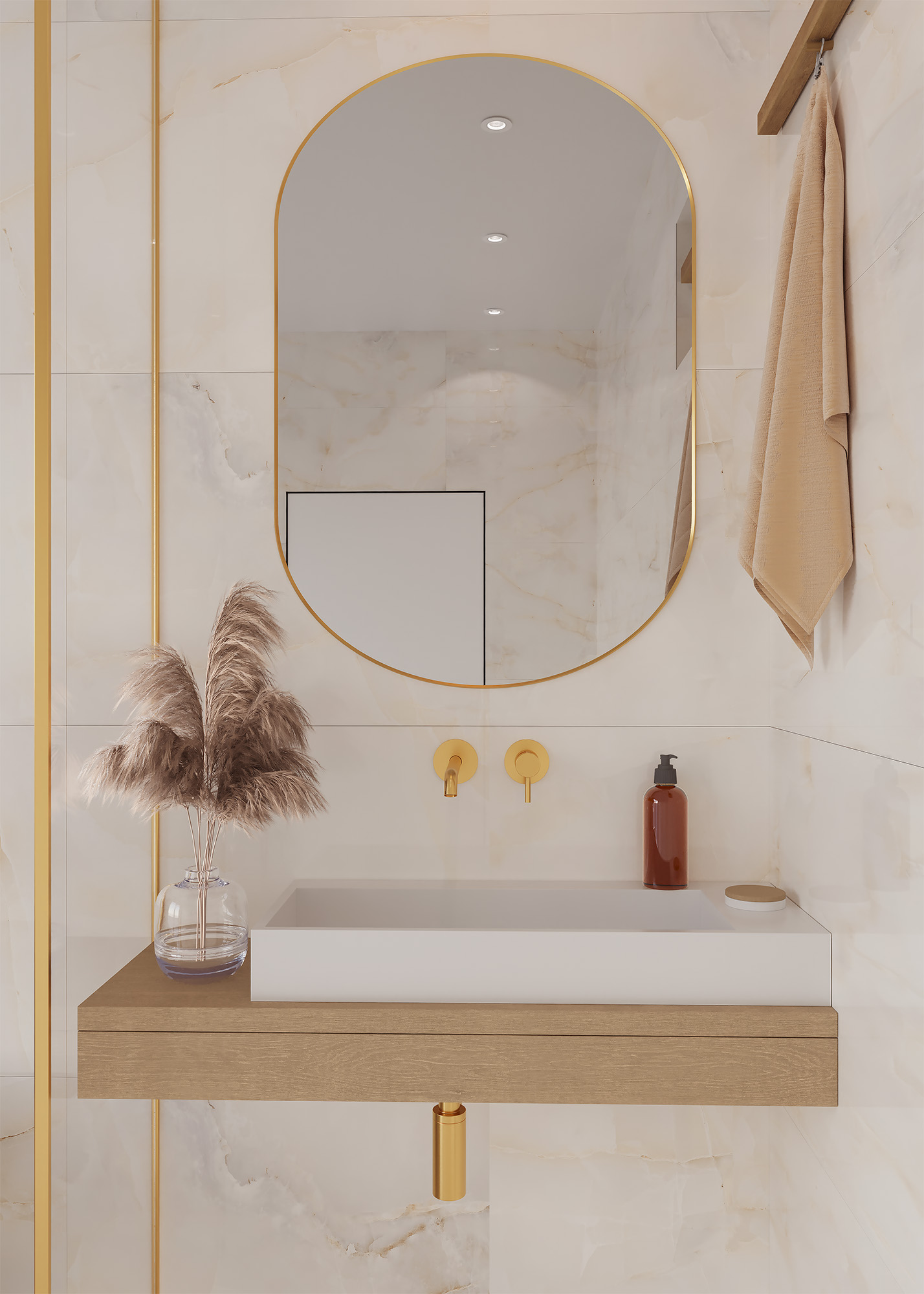 ANTY SKY BEIGE — Элегантность оникса в вашем интерьере FP1009-A Arcadia Ceramica - Вид №1