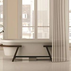 Design Ванна из Corian на деревянном каркасе 1800x800x550 Provence белая