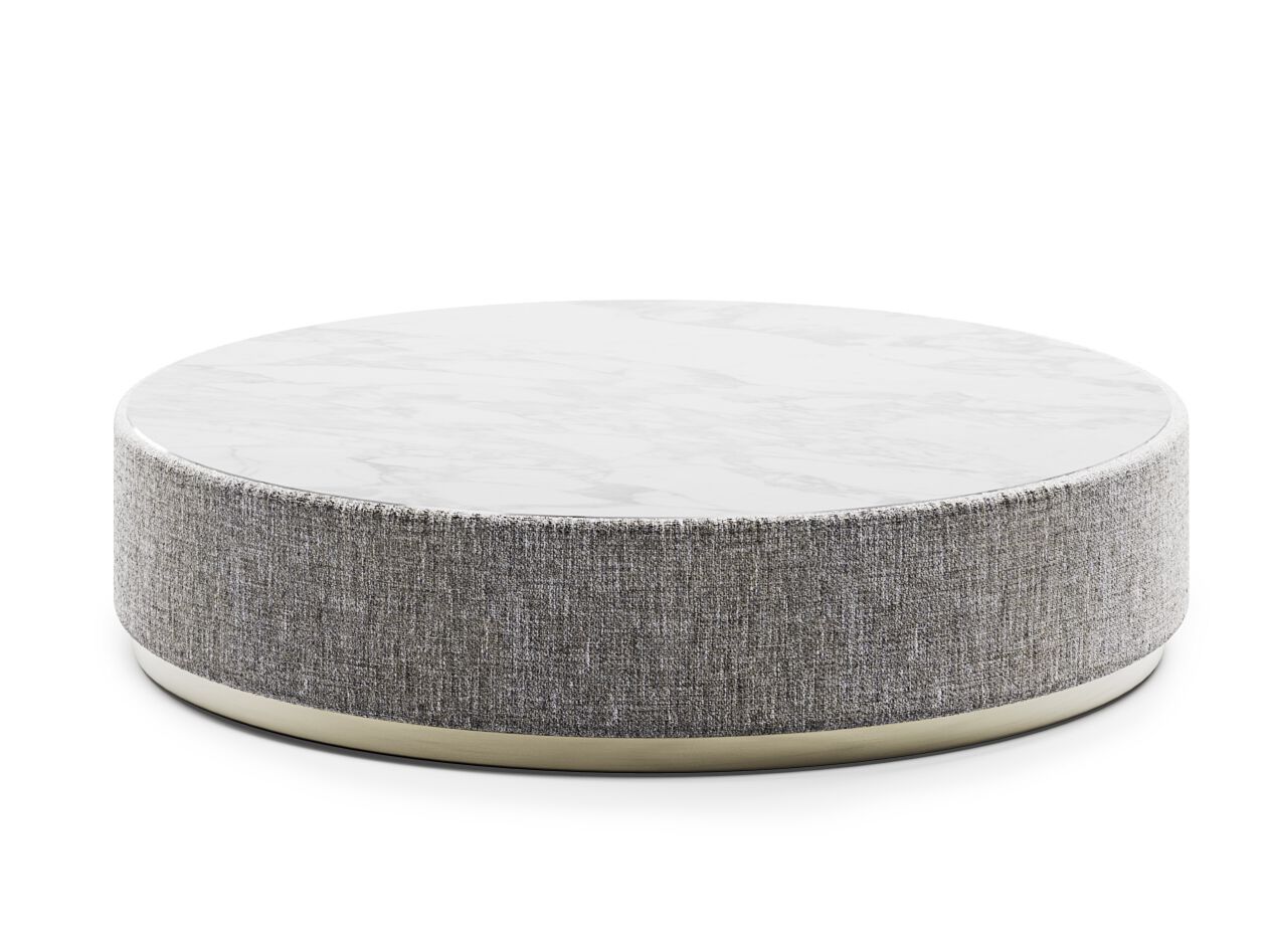 Мраморный круглый низкий журнальный столик Capital Collection Étoile ARCH-00072476
