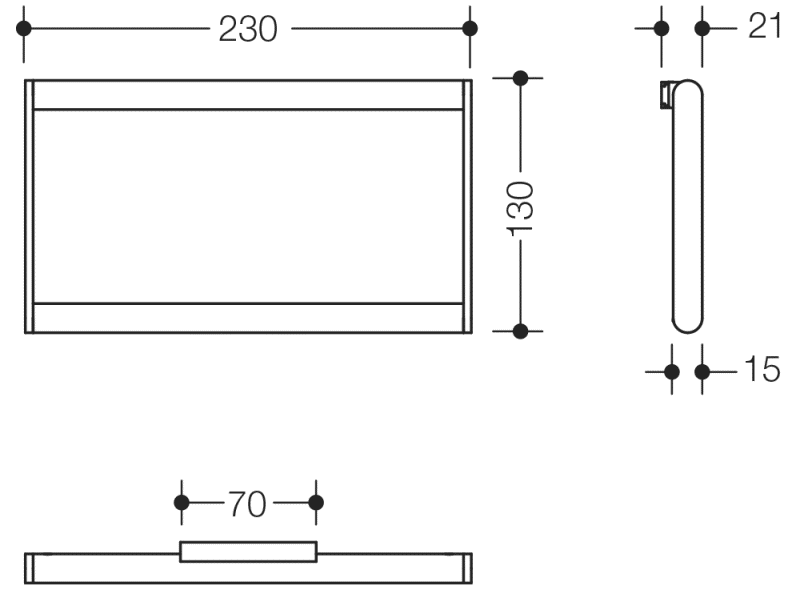 900.09.002XA полотенце кольцо HEWI System 900 - Вид №1
