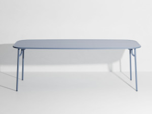 Алюминиевый прямоугольный садовый стол с порошковым покрытием