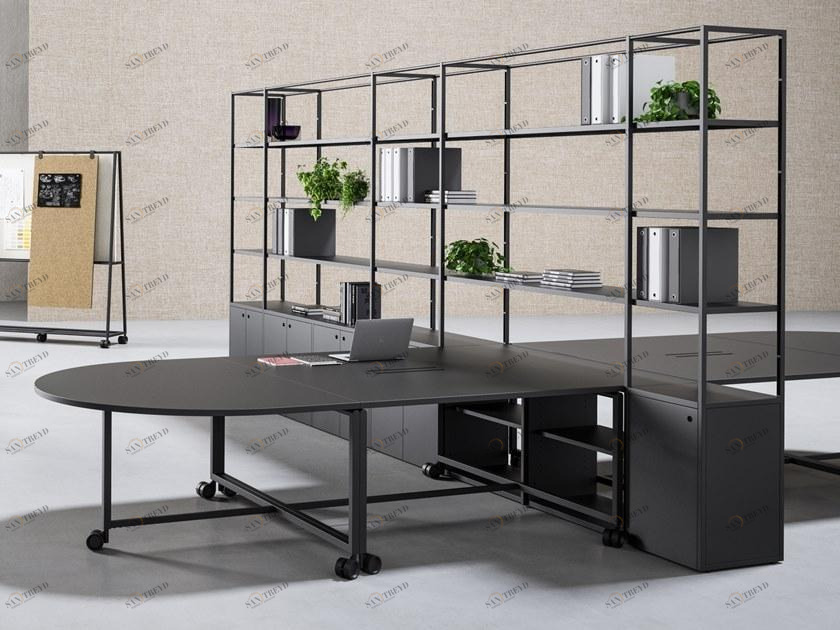 FANTONI Модульный рабочий стол со встроенной полкой Atelier sun-id-1376471