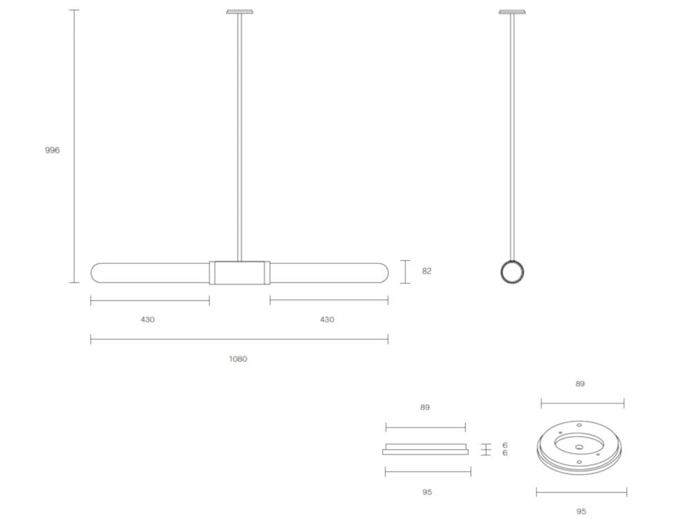 Затемняемый светодиодный подвесной светильник Articolo Studios Scandal ARCH-00143988 - Вид №8