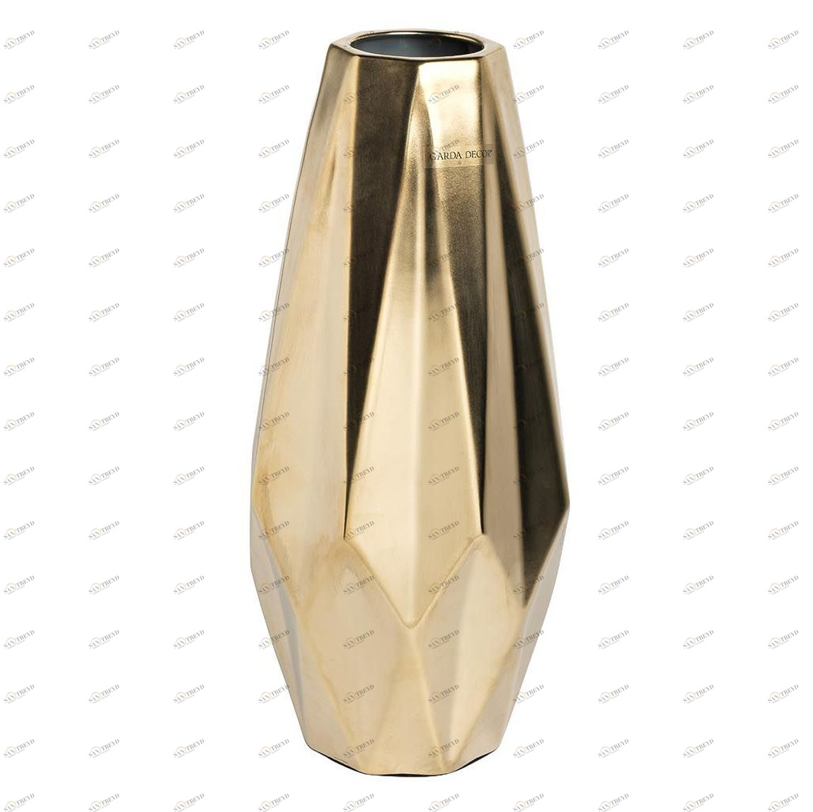 Ваза керамическая золотая 17x37 см GARDA DECOR ДИЗАЙНЕРСКИЕ 352250 Золото 