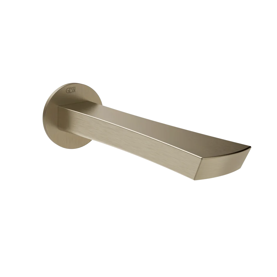 Носик для ванны 72103 149 Gessi Ventaglio МАТОВЫЙ НИКЕЛЬ FINOX 72103149