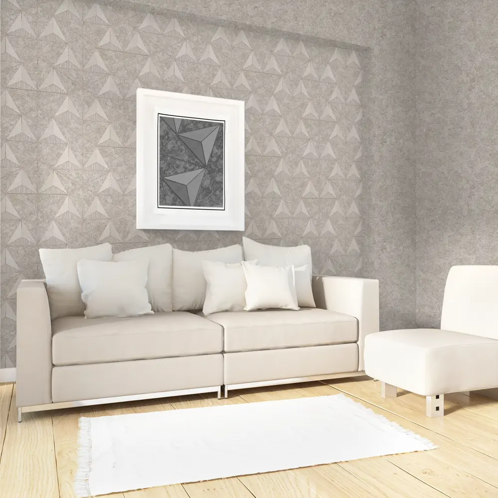 Обои флизелиновые Палитра Tery серые 1.06 м PL71326-44 82424599 STLM-2178785 - Вид №3