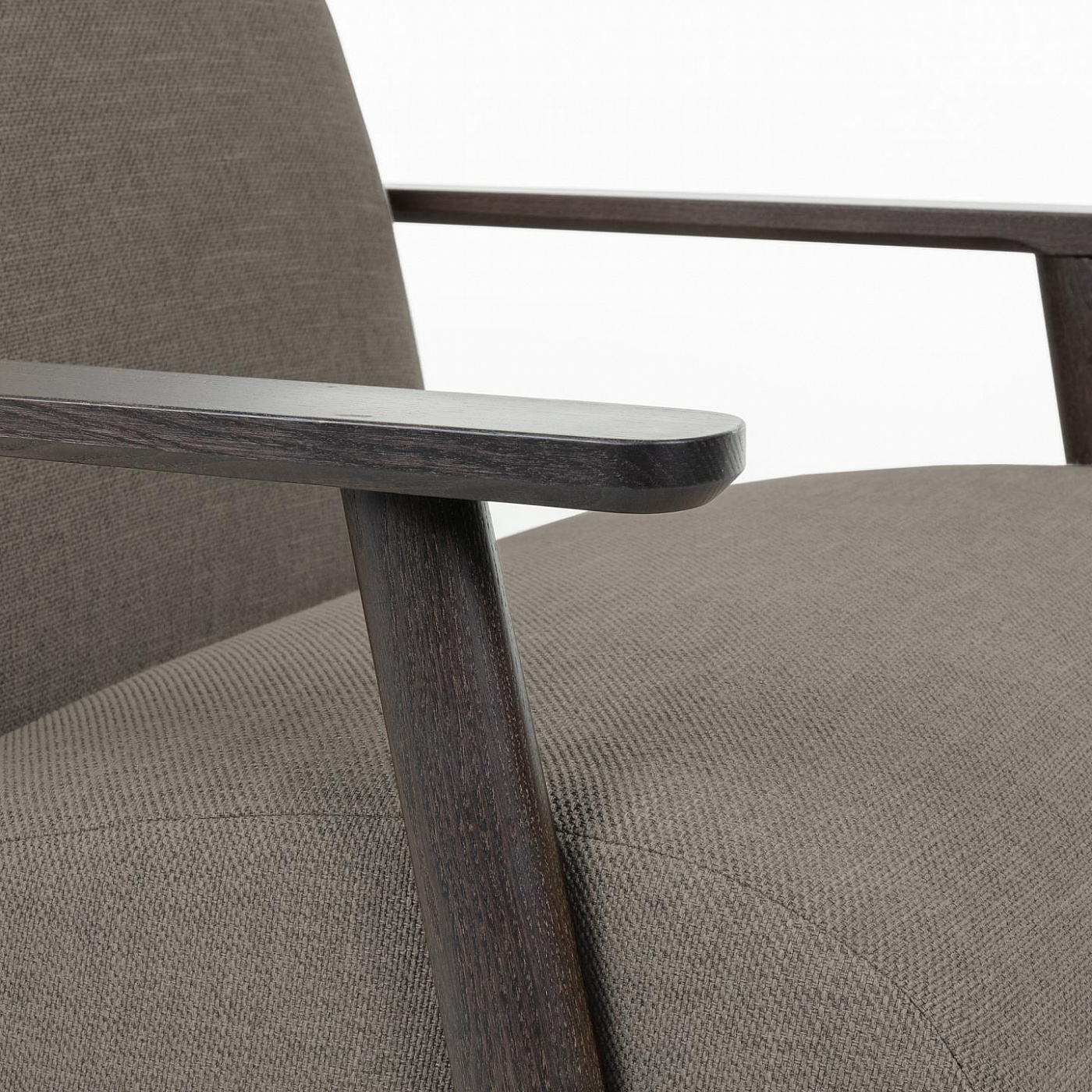 063560 Кресло светло-серое подлокотники черные La Forma Marthan  - Вид №3