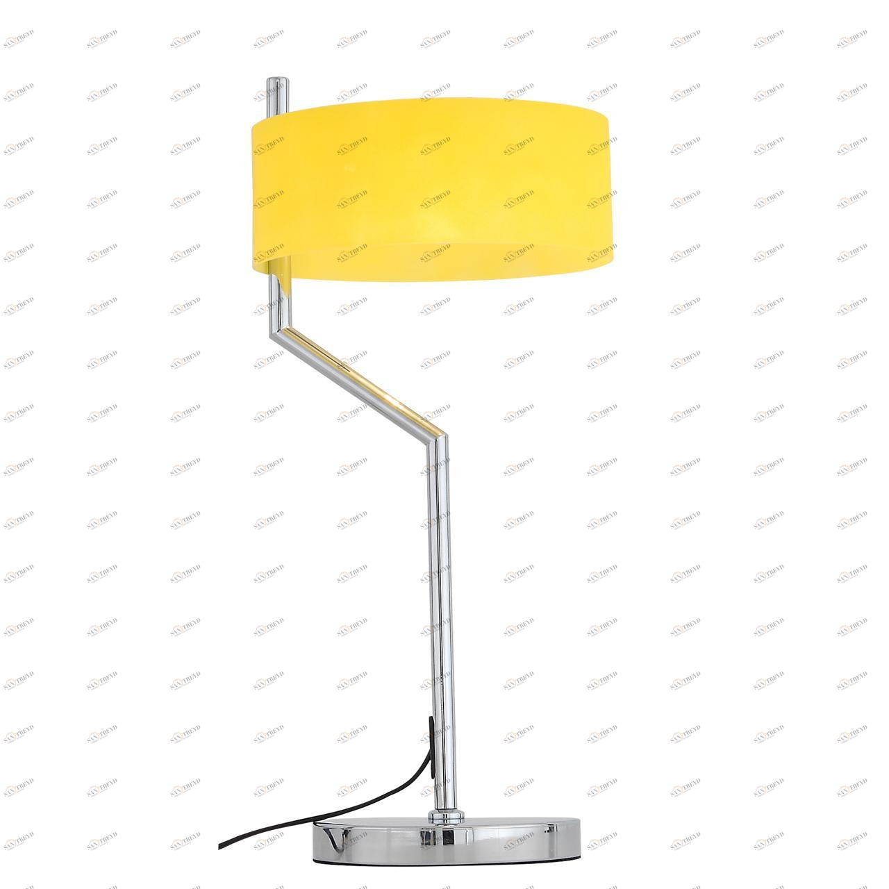 Настольная лампа желтая со стеклянным абажуром Foresta SL483.094.01 ST LUCE КЛАССИЧЕСКИЕ 328968 Желтый;хром 