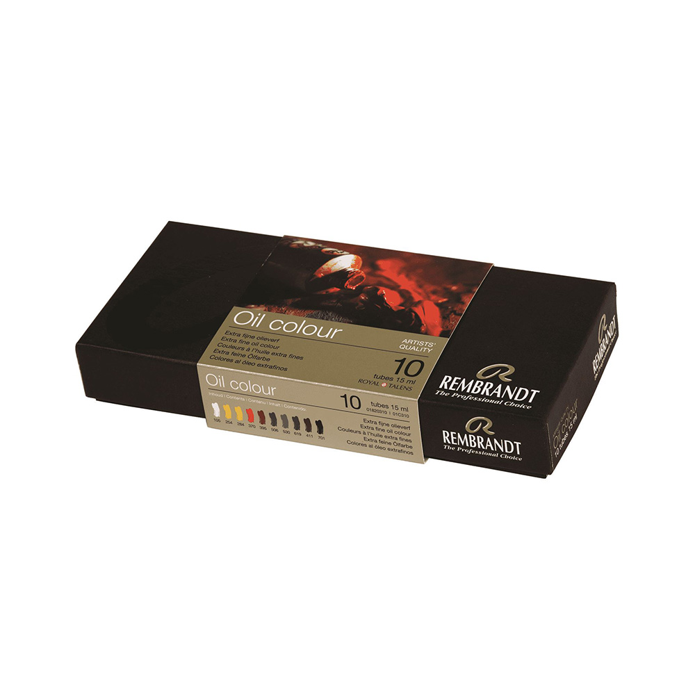 1820310 Краска масляная Набор масляных красок Rembrandt 10 цв. 15 мл Royal Talens 