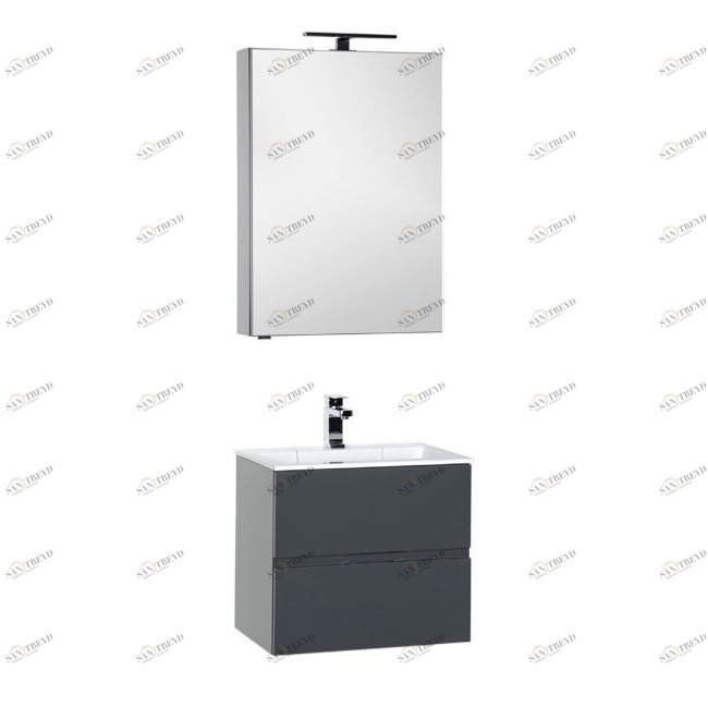 Комплект мебели Aquanet Алвита 60 серый антрацит 00184576