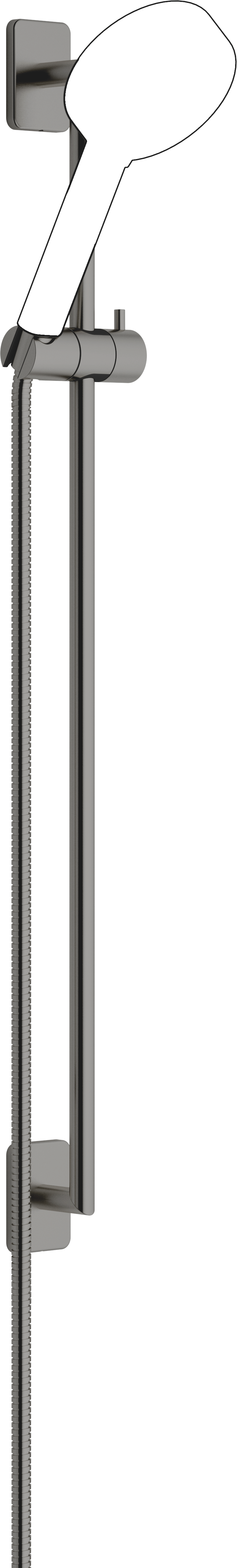 LULU Душевой набор без ручного душа - матовая темная платина