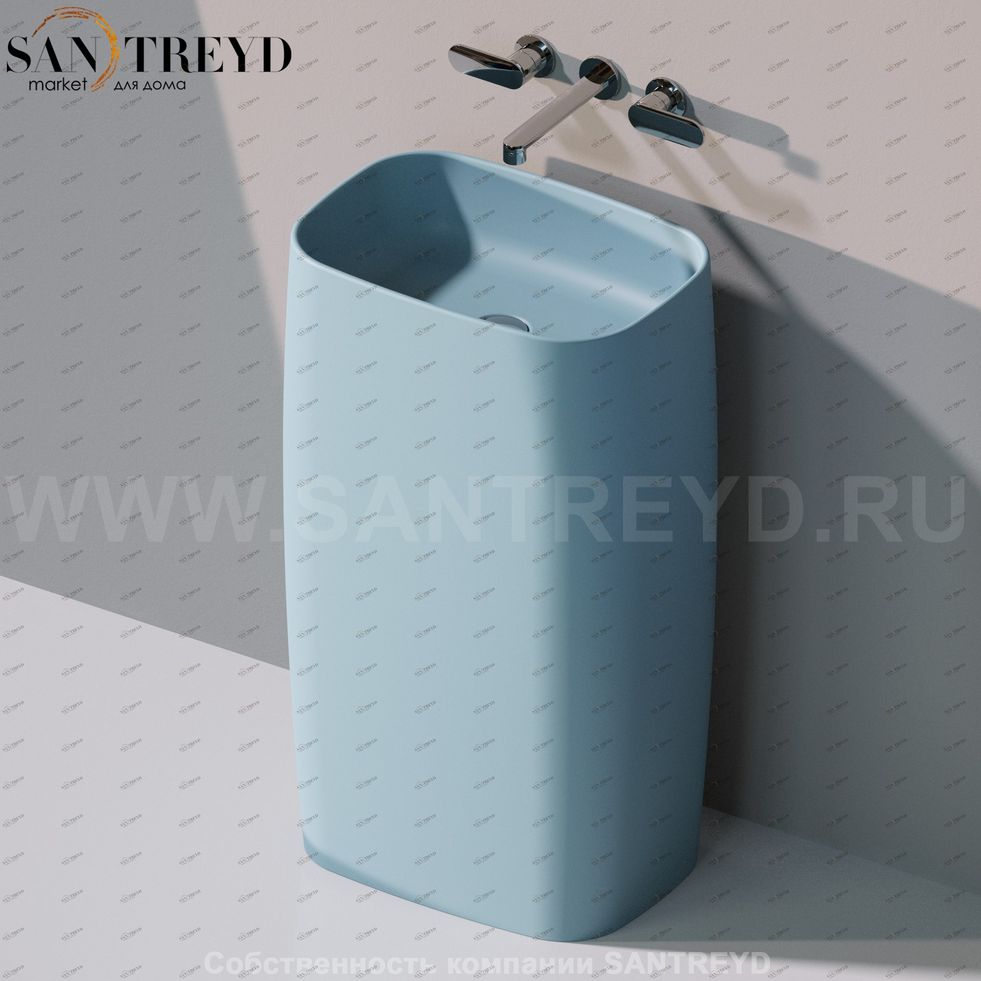 FG52P5014 Напольная раковина стоящая прямоугольная Ceramica Flaminia Flag