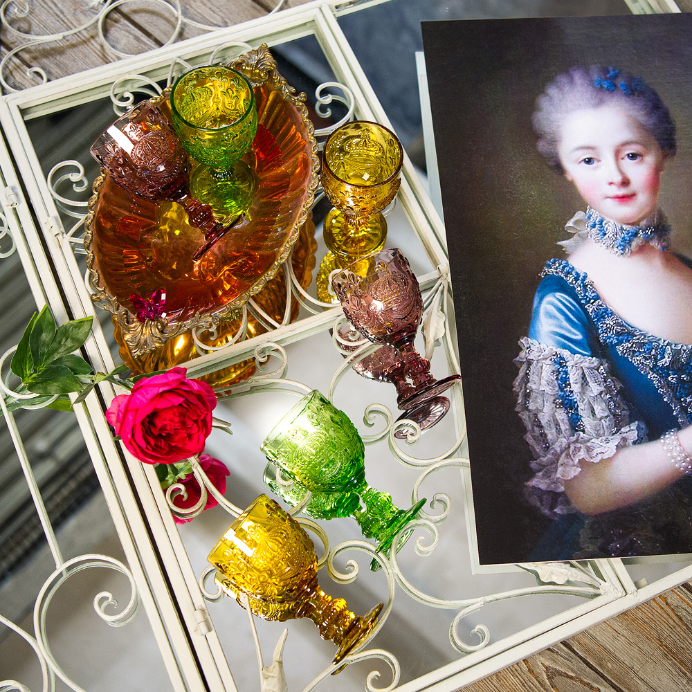 Комплект фужеров «Ваше Высочество», версия 2 BYOBJECT CRYSTAL 030042 Желтый;зеленый;розовый Object Desire - Вид №1