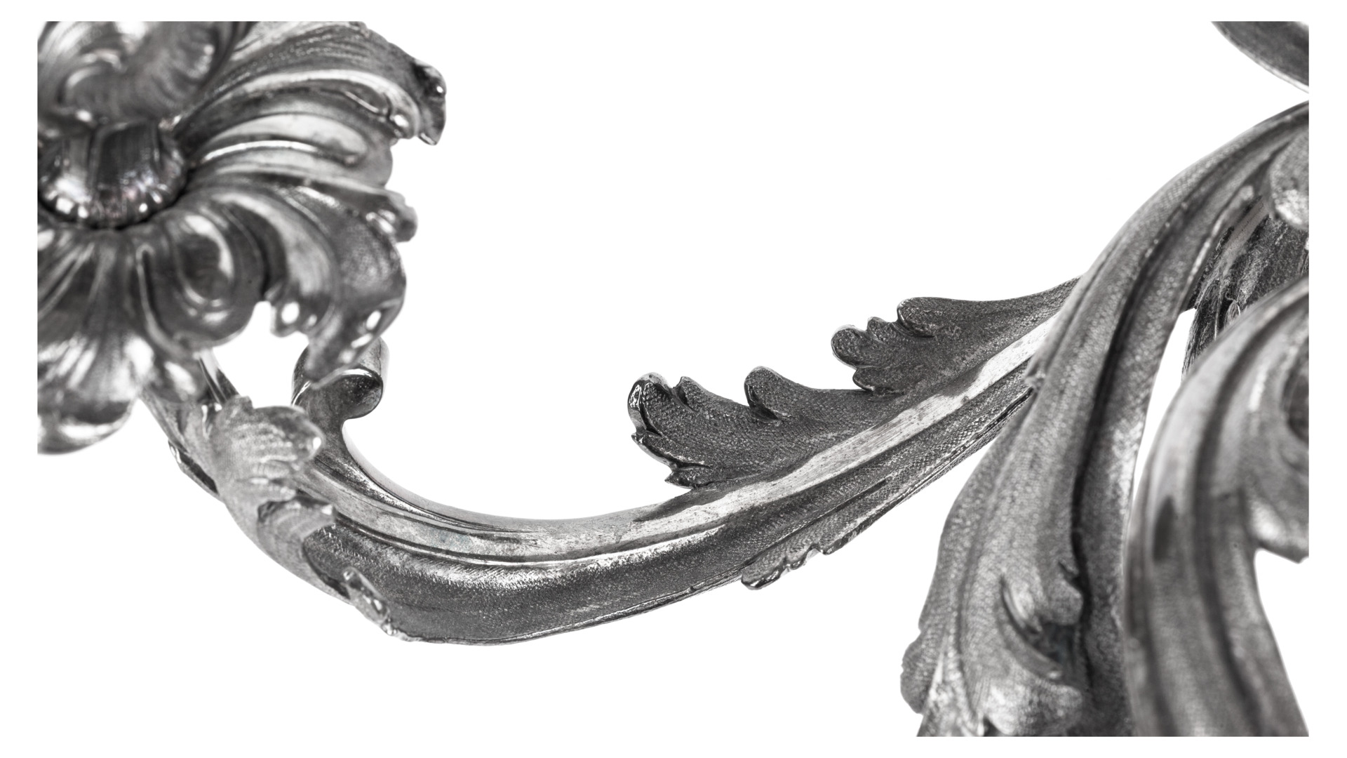 101989 Odiot Канделябр семирожковый Odiot "Рокайл" (серебро 925) 60см Серебро 925  - Вид №4