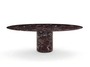 Овальный мраморный стол