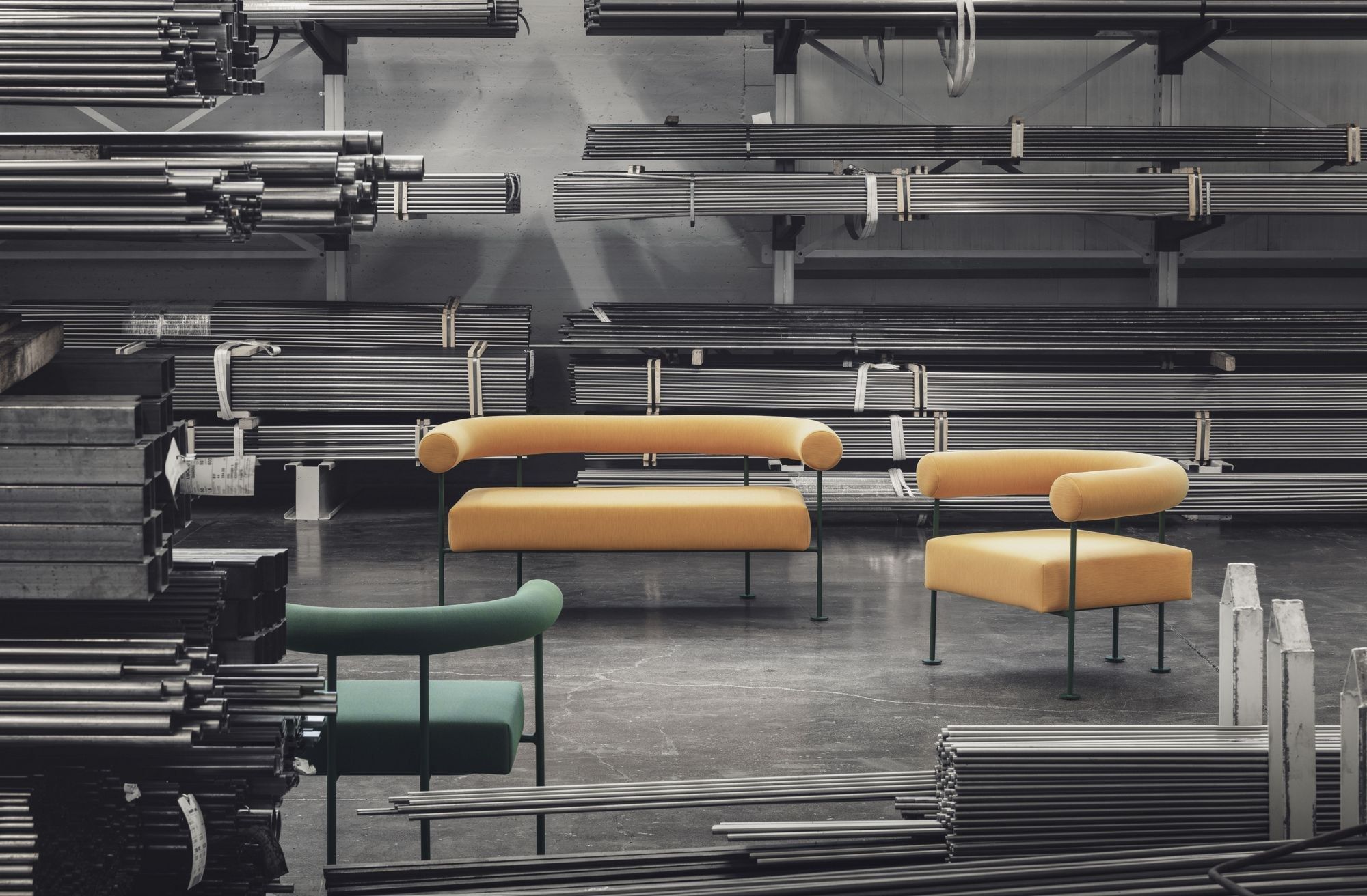 Тканевое кресло с подлокотниками Midj Qua-ndo ARCH-00054146 - Вид №3