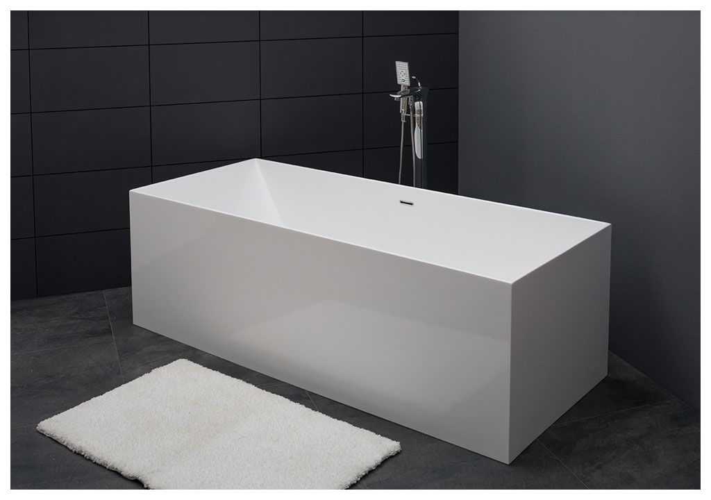 Ванна из искусственного камня Aquanet Soul Angle TC-S14 175x73, глянцевая TCS14 - Вид №4