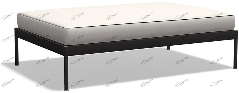 RODA Прямоугольный садовый пуф из батилина® Basket sun-id-1412207