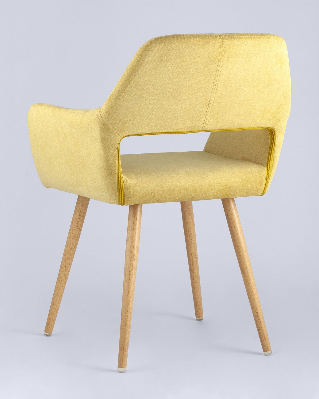 Стул с подлокотниками мягкий желтый "Кромвель" STOOL GROUP ДИЗАЙНЕРСКИЕ 00-3881957 Желтый  - Вид №3