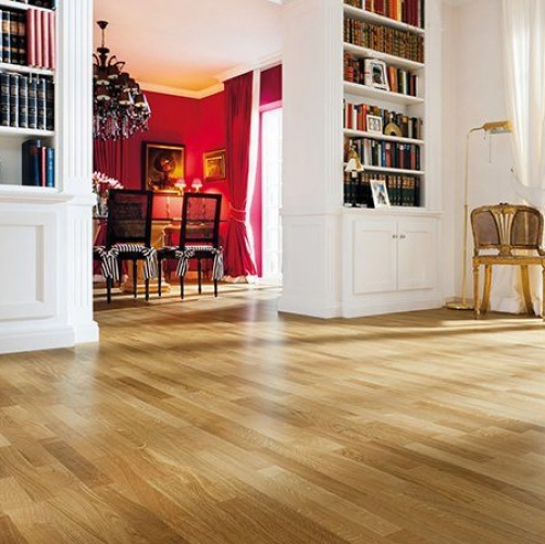 Паркетная доска Haro 4000 Series Top connect Тренд лак 523785 Дуб Натур (Гладкая) 2200х180 мм 1400200102 - Вид №1