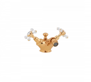 Gentry Home Смеситель для раковины от центра к центру 2 отверстия под смеситель 200 мм Chelsea Темное золото GH101428