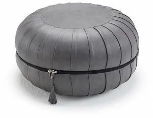 Freifrau Мягкий пуф со съемным кожаным чехлом
