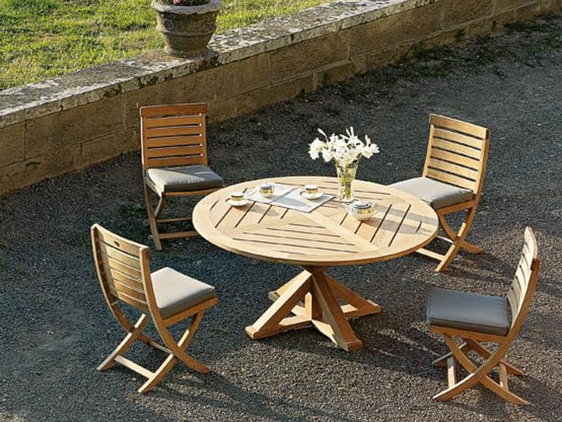 Круглый стол из тикового дерева Ethimo ARCH-00064332 - Вид №2