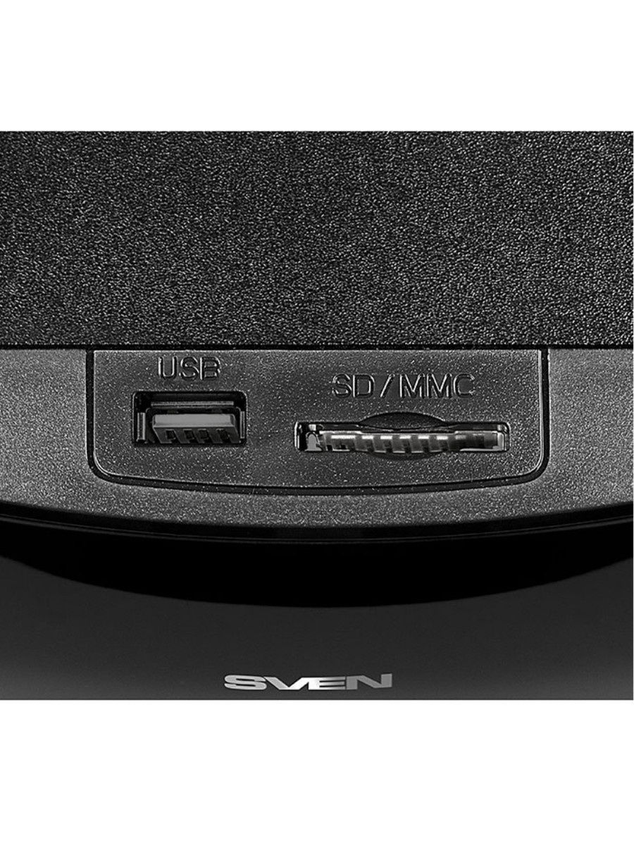 SV-018177 ht-202, черный, акустическая система 5.1 (мощность (rms):20вт+5x16вт, bluetooth, fm-тюнер, usb/sd, дисплей, пульт ду) Sven Santreyd  - Вид №5