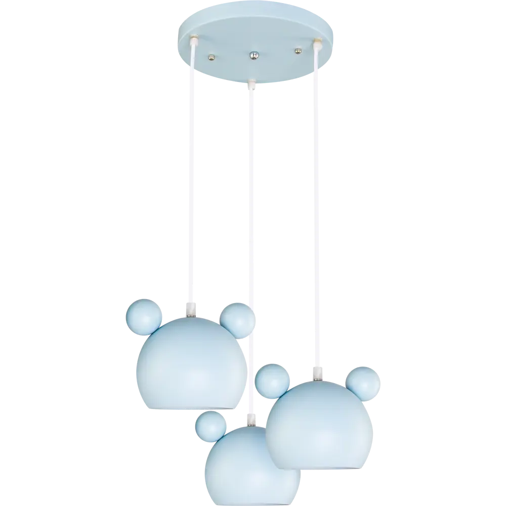 Подвесной светильник Panda 3хЕ27х40 Вт цвет голубой LUMIN ARTE STLM-2129374 - Вид №1