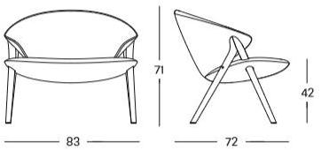 Zanotta Кресло со съемным чехлом из ткани sun-id-1442722 - Вид №8