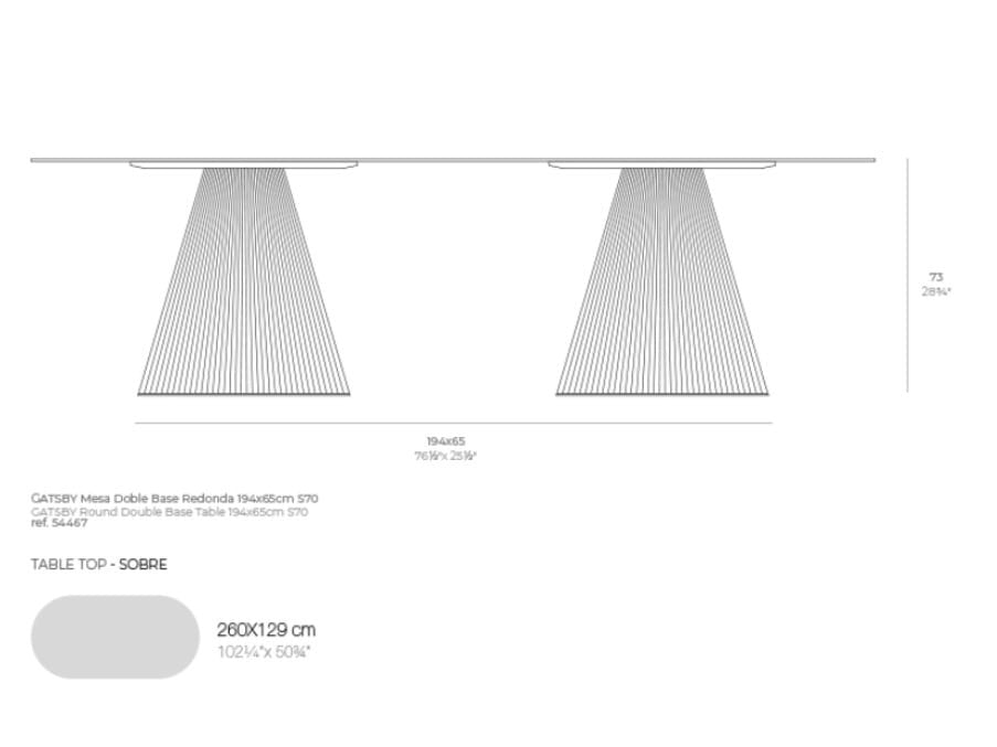 Садовый стол Vondom Гэтсби ARCH-00147193 - Вид №2