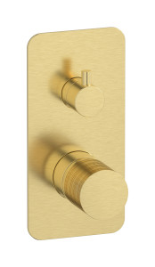 Внешние части встроенного в стену смесителя на 3 потребителя WE ARE IB vn310oo Brushed Pale Gold Vinile