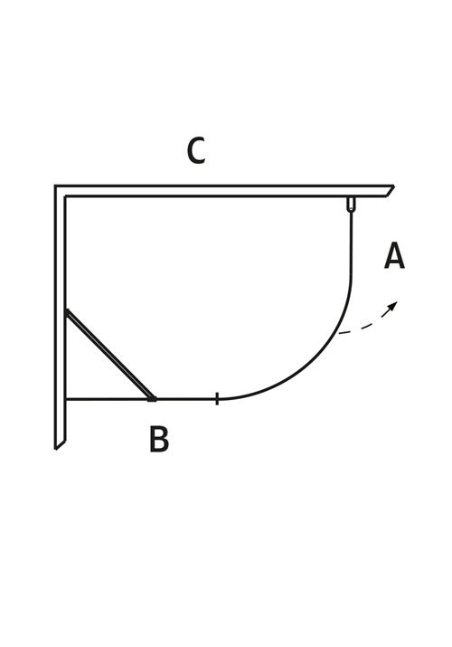 1450464 Igloo Pro J + Экран Настенный Фиксированный Прозрачное Стекло 80X130 Hafa  - Вид №2
