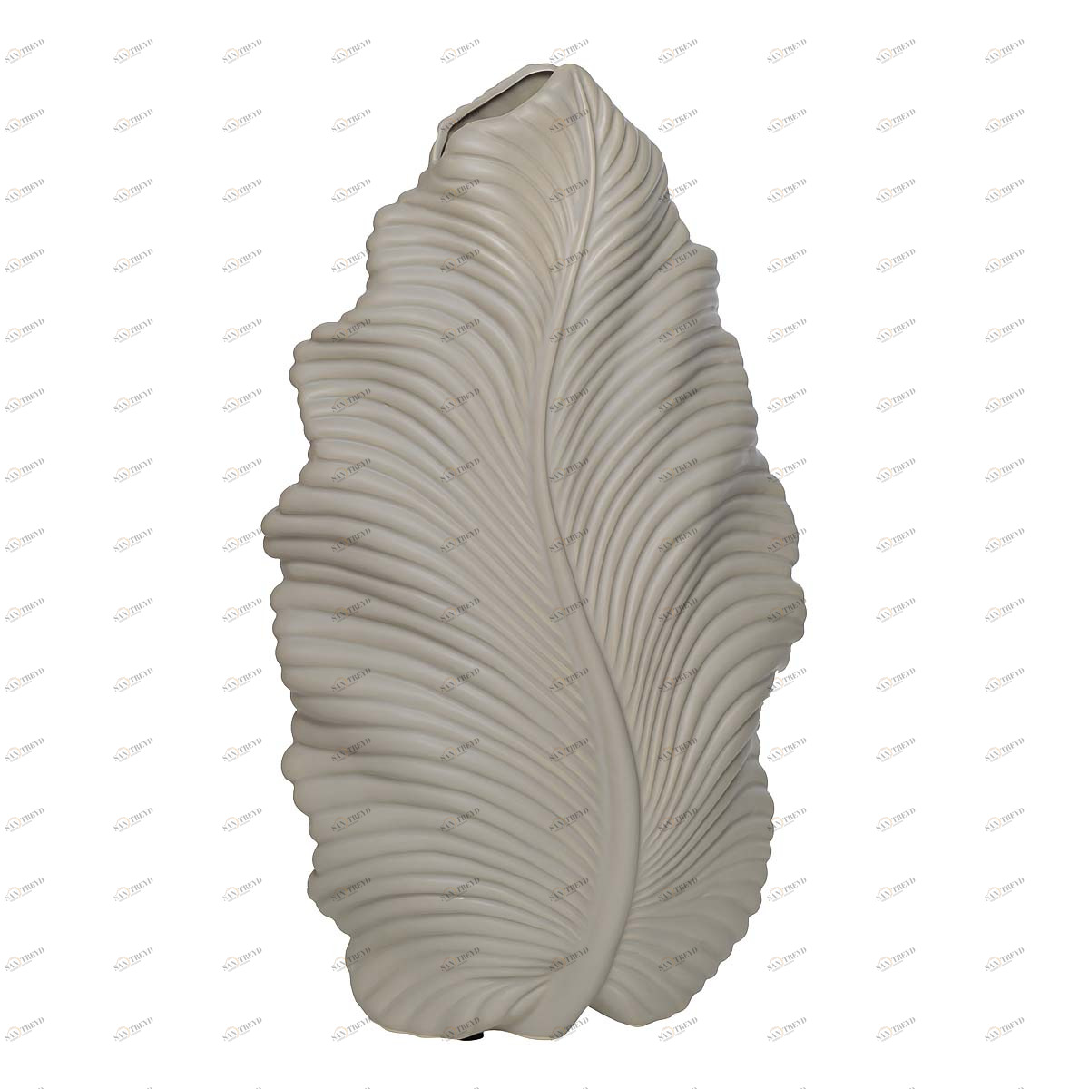 Ваза керамическая бежевая Leaf 39 см GARDA DECOR - 033908 Бежевый 