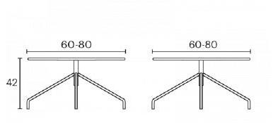 ENEA Журнальный столик с прямоугольными салазками из hpl Oh! sun-id-1371962 - Вид №3