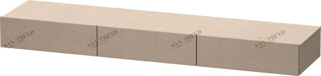 DS827307575 Полочка с ящиком DuraStyle #DS8273 1800 x 440 мм Лен, декор Duravit