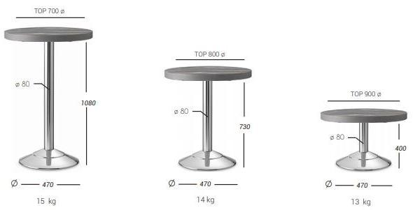 PF Stile Основание стола из нержавеющей стали Kono 470 - Вид №2
