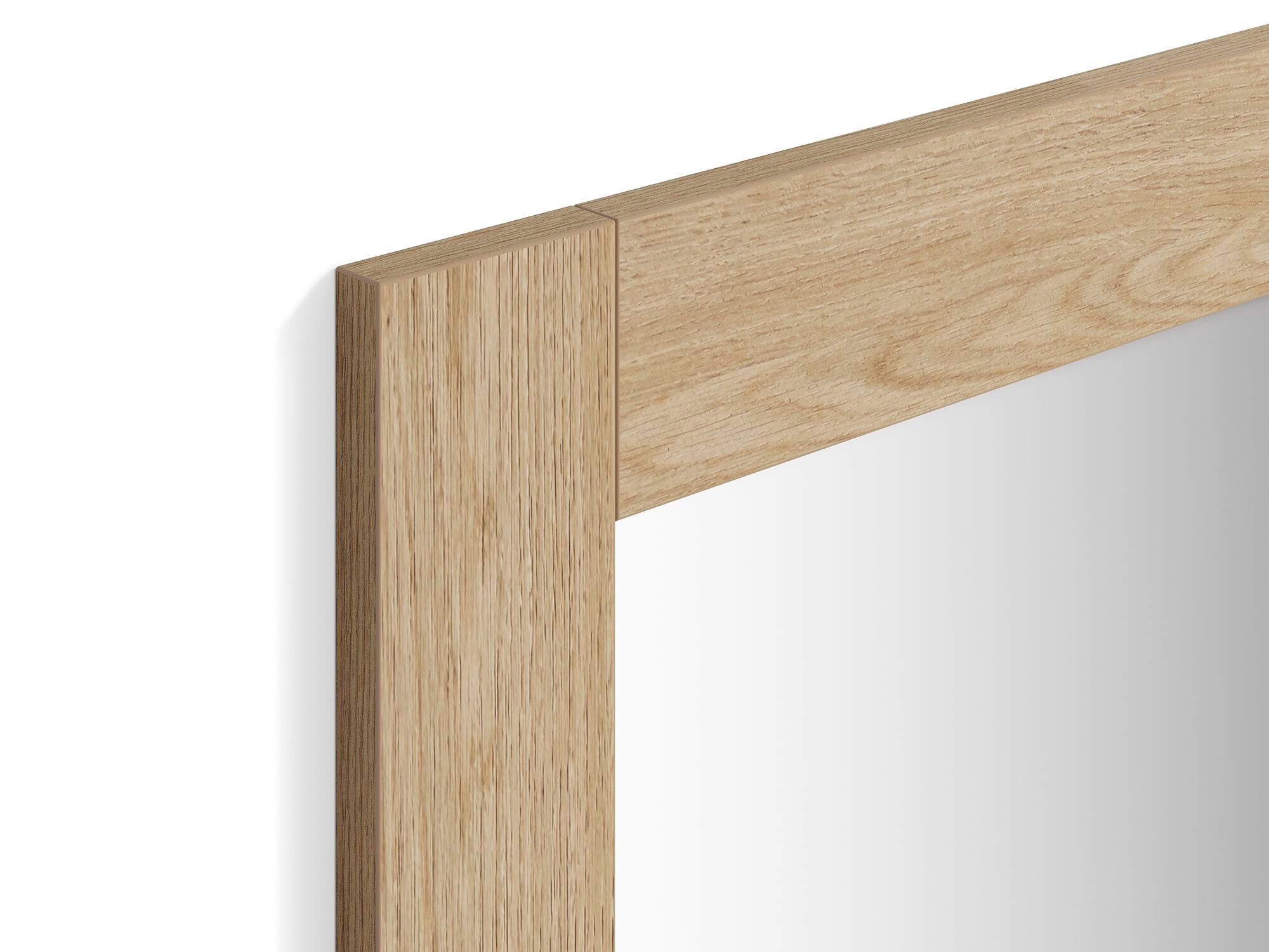 Прямоугольное настенное зеркало с дубовой рамой Mobili Fiver Rachele ARCH-00007379