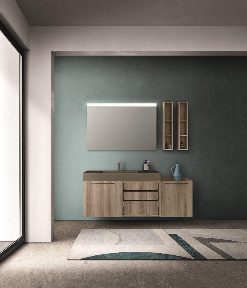 Cerasa Тумба под умывальник из ламината с раздвижной дверцей Cartabianca sun-id-1492151 - Вид №4