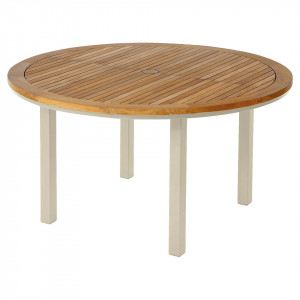 Code: 2AUC14.04 Стол Aura 140 Ø Teak  Aura Dining 