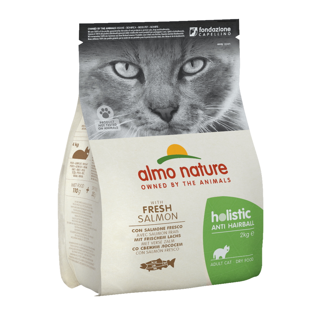 ПР0059757 Корм для кошек Holistic-Anti-Hairball контроль вывода шерсти, рыба с картофелем сух. 2кг Almo Nature 