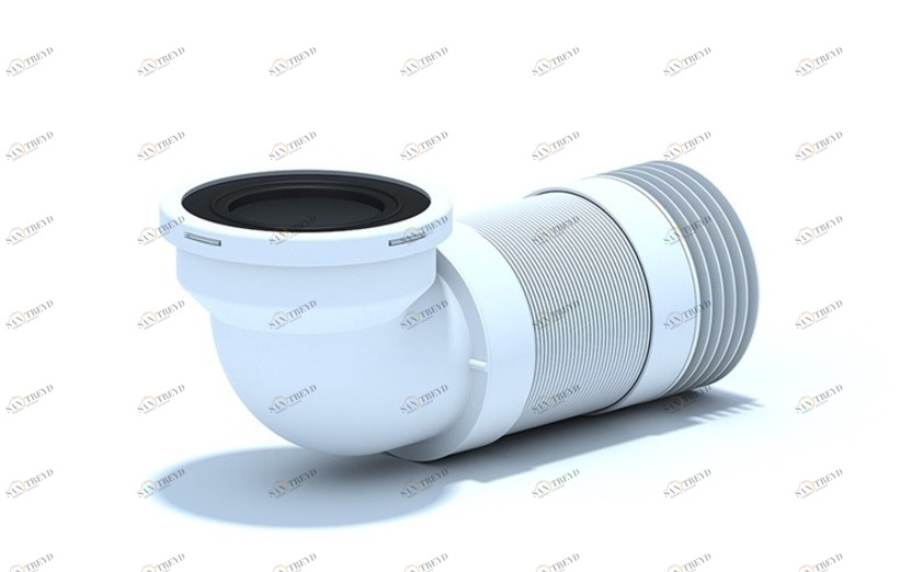 Гофра для унитаза угол 90° D110мм, 265-450мм К 719R АНИ пласт 7181