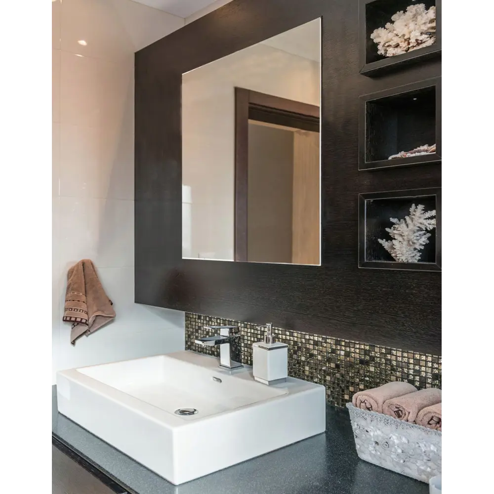 Зеркало для ванной Omega Glass NNZP606 55x60 см прямоугольное Бытовое зеркало STLM-2066478 - Вид №5