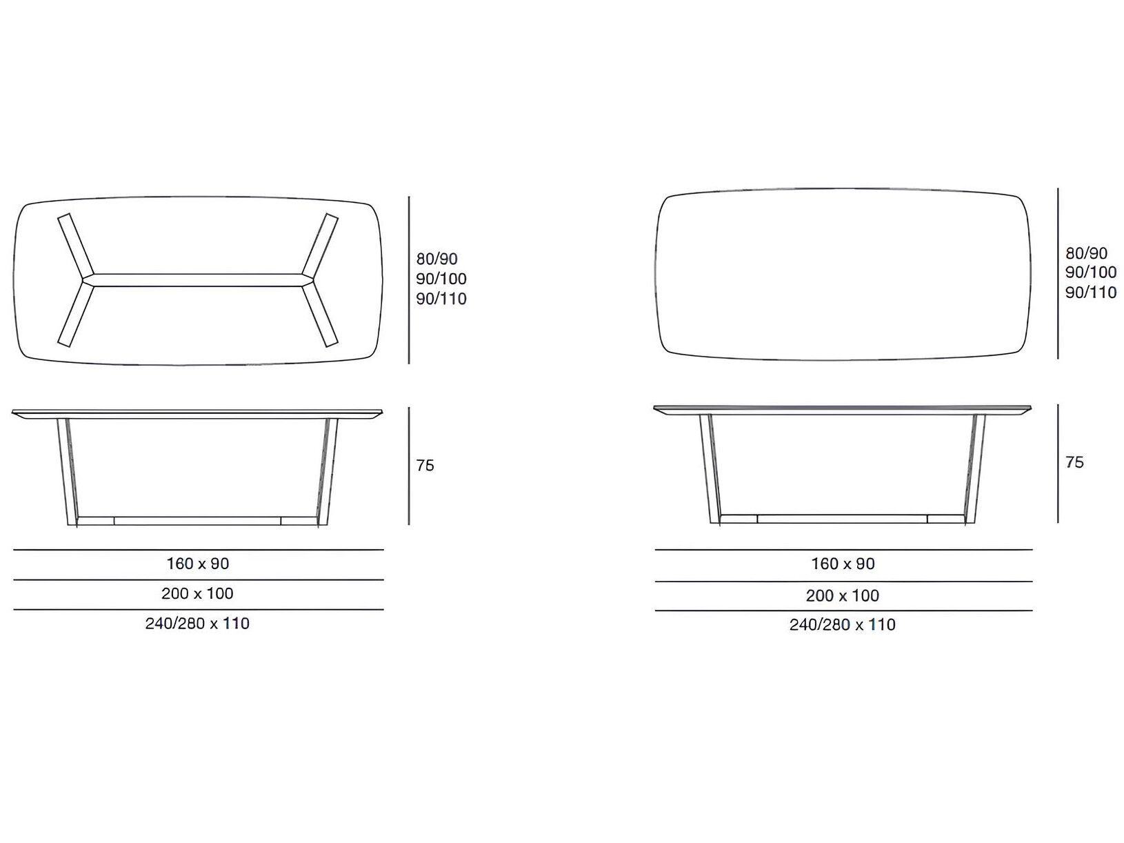 Обеденный стол из ясеня Pacini & Cappellini планер ARCH-00148096 - Вид №3