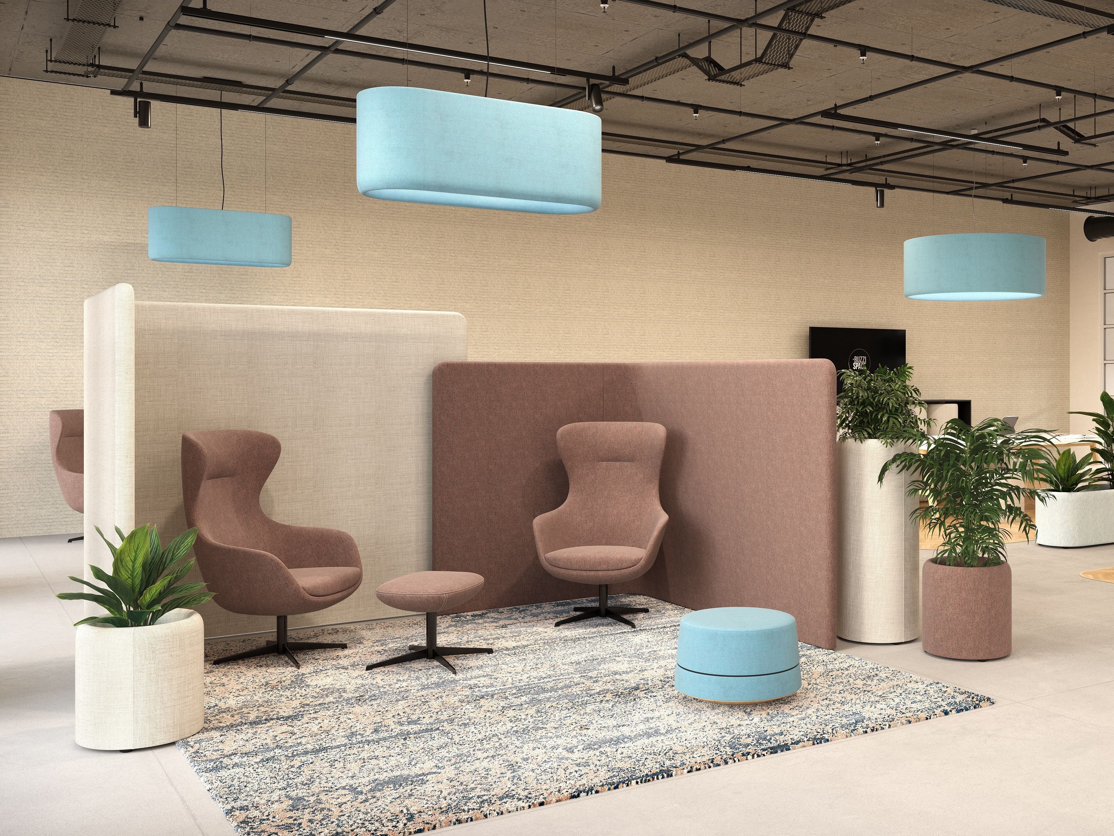 Тканевое вращающееся кресло с подлокотниками BuzziSpace BuzziQ ARCH-00105454 - Вид №6