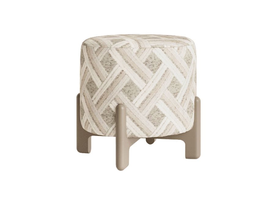 Круглый пуф из ткани ANA ROQUE INTERIORS ARCH-00057777